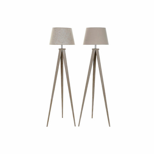 Golvlampa i Metall – Beige, 40x40x154cm