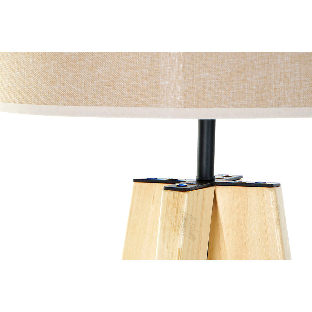 Golvlampa i Trä – Brun/Beige, 40x40x148cm