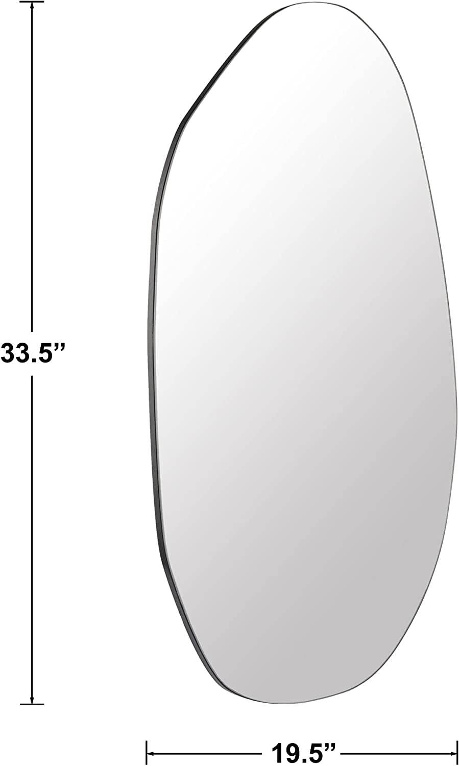 Asymmetrisk Väggspegel – 50x85cm